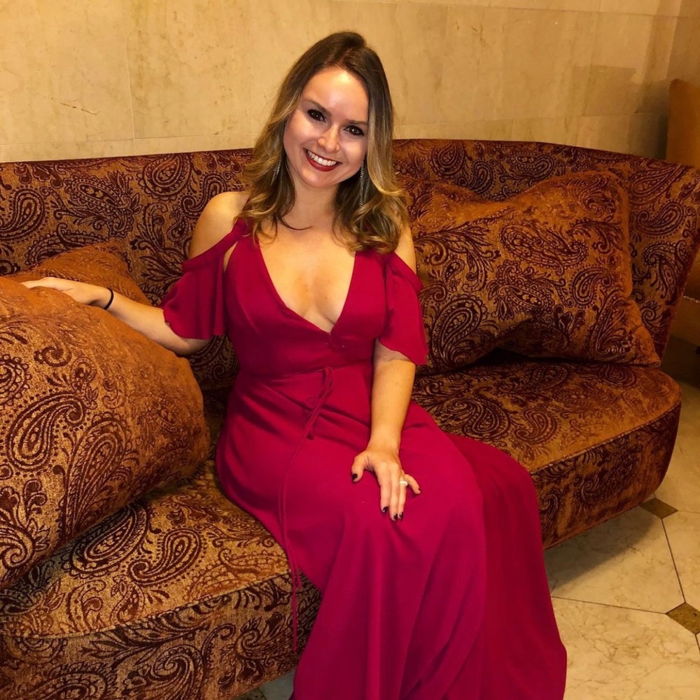 Lulus wrap maxi dress